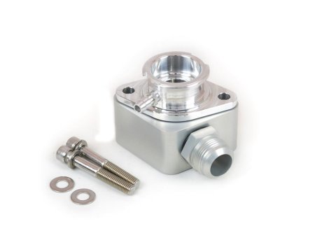 Canton Racing Billet Aluminum Racer Water Necks with Filler Top 80-006 Neck, Aluminum, Black/Natural, 90 Degree, Chevy, Big/Small Block, Kit