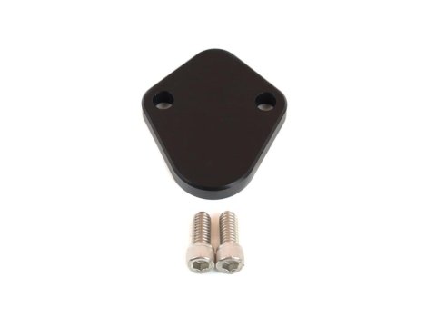 Canton Racing Billet Aluminum Mechanical Fuel Pump Block-Off Plates 21-960 Plate, Aluminum, Black, Pontiac, V8, Each