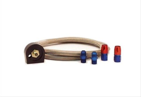 Canton Racing Accusump Oil Filter Installation Kits 24-724 Adapter, Kit, Braided Stainless Steel Hose, 6.0 ft. Length, 3 1/4 in. Diameter Gasket, Kit