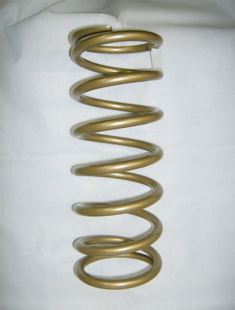 Landrum Front Coil Springs E650 Spring, Front, 5.5 in. Diameter, 9.5 in. Height, 650 lbs./in., Gold, Each