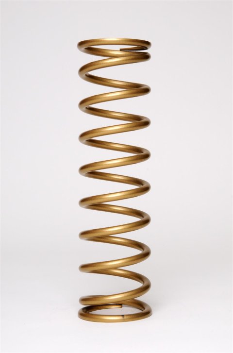 Landrum 12 Inch Coilover Spring R12-225 Spring, Gold, 3.00 in. Inside Diameter, 12.00 in. Length, 225 lb./in. Rate, Each