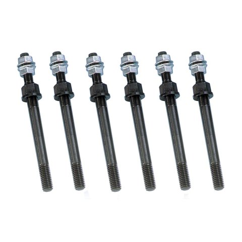 Milodon Windage Tray Stud Kits 81150 Kit, Steel, Black Oxide, Chevy, Small Block, Set