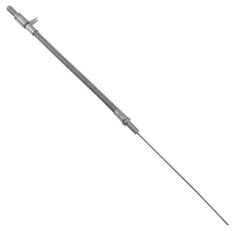 Milodon Stainless Steel Oil Dipsticks 22065 Dipstick and Tube, Engine, Braided Steel, Natural, Mopar, Hemi V8 Modular , 5.7L, Each