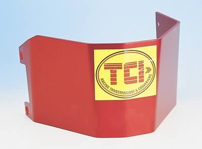 TCI Transmission Shields 910000 Automatic Shield, Case, Aluminum, Red Powdercoated, Mopar, Torqueflite 727, Kit