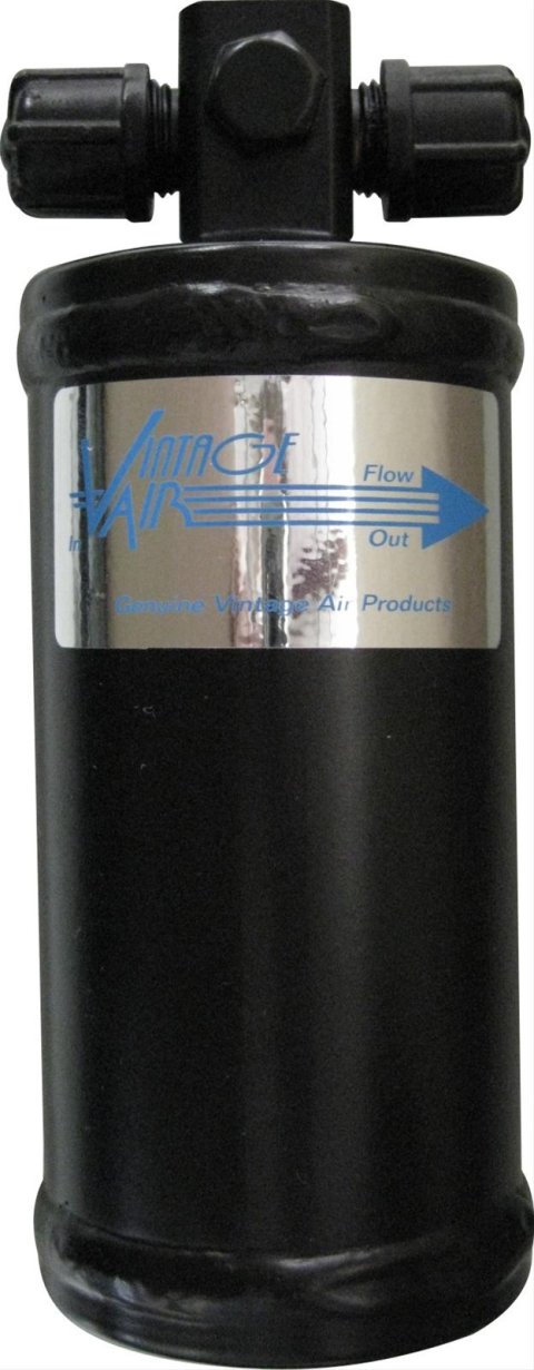 Vintage Air Driers 07322-VUC Conditioning, Drier, Steel, Black, 2.5 in. Diameter, 6 in. Height, Vertical Mount, Binary Switch, Each