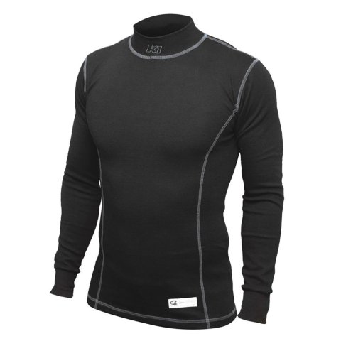 K1 RaceGear Precision Tech Layer Shirts 26-PLS-N-XL Fire Retardant Underwear Shirts, Shirts, Long Sleeve, Nomex, Black, SFI 3.3, Men's X-Large, Each