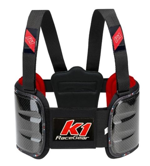 K1 RaceGear Ballistic Carbon Fiber Rib Protectors 16-BRP-CA-1 Vest, Ballistic, Small, Fiber, Black/Natural, Adjustable, 87-96 cm Chest, Each