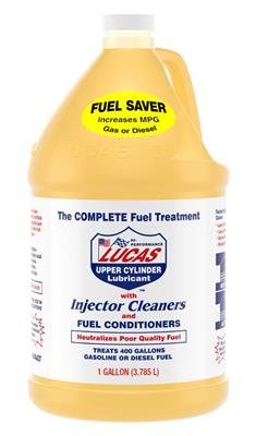 Lucas Fuel Treatment 10013 Additive, Upper Cylinder Lubricant and Injector Cleaner, Gallon Bottles, Set of 4