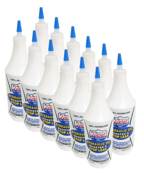 Lucas Hydraulic Oil Booster & Stop Leak 10019 Fluid Additive, and Leak, 1.00 qt., Set of 12