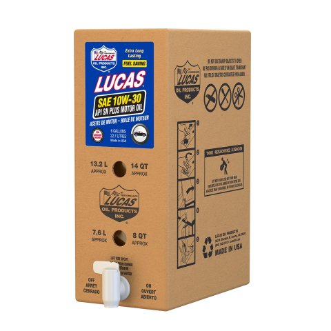 10w30 Lucas Petroleum Motor Oil 18002 Engine Oil, 10W30, Pertroleum, Bag In A Box, 6 Gallon Bag, Each