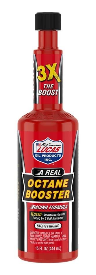 Lucas Octane Booster 10026 Fuel Additive, Booster, Treats 25 gallons, 15 oz., Set of 12
