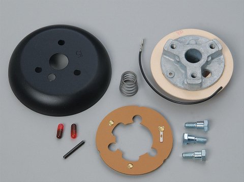 Grant Steering Wheel Installation Kits 4267 Kit, 3-Bolt Mount, Matte Black, Aluminum, Ford, Kit