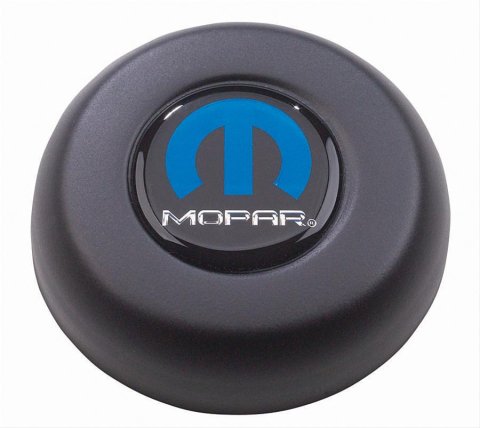 Grant Horn Buttons 5790 Button, Steel, Black, Mopar Logo, for Challenger and Classic Series, Each