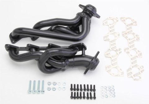 Hedman Street Headers 89473 Headers, Street, Shorty, Steel, Black Ceramic Coated, Ford, Pair