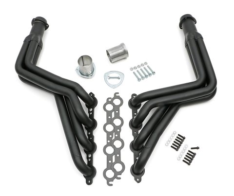 Hedman LS Engine Swap Black Maxx Headers 68153 Headers, Full Length, Steel, Ceramic Coated, Buick, Chevrolet, GMC, Oldsmobile, Pontiac, Engine, Pair