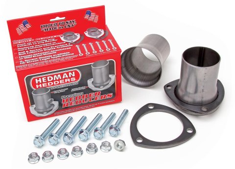 Hedman Header Reducers with 2.25 Inch Outlet 21114 Reducers, Ball and Socket Flange, 3 in. Inlet, in. Outlet, Steel, Painted, Pair