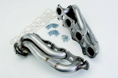 Hedman 304 Stainless Steel Headers 72626 Headers, Shorty, Steel, Silver Ceramic Coated, Dodge, Pair