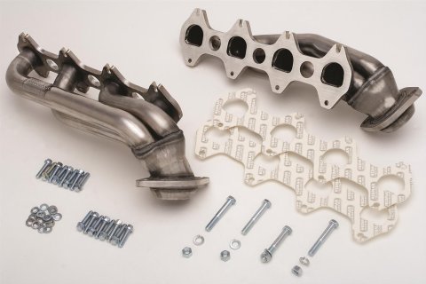 Hedman 304 Stainless Steel Headers 82636 Headers, Shorty, Steel, Silver Ceramic Coated, Ford, 5.4L, Pair