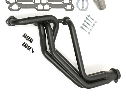 Hedman Street Headers 63099 Headers, Street, Long Tube, Steel, Black Ceramic Coated, Chevy, GMC, Small Block, Pair