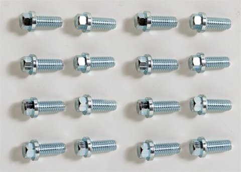 Hedman Hedder Bolts 09004 Header Bolts, Bolt Kit, Header, 5/16-18 x 0.750 in., Zinc Plated, Hex, 16 pc.