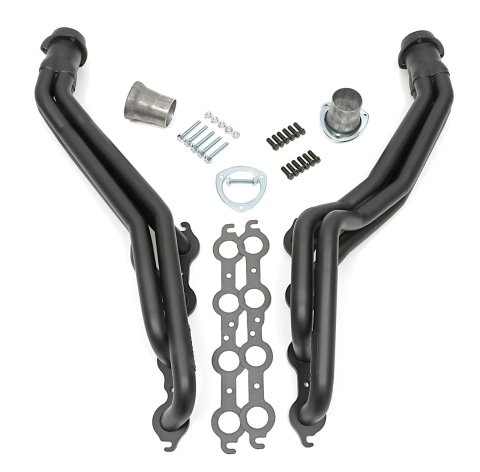 Hedman LS Engine Swap Black Maxx Headers 69053 Headers, Swap, Full-Length, Steel, Ceramic Coated, Chevrolet, GMC, Pair