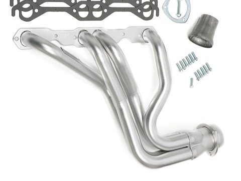 Hedman Elite Extreme-Duty Headers 68468 Headers, Extreme-Duty, Long Tube, Steel, Silver Ceramic Coated, Chevy, Pontiac, 5.0L, 5.7L, Pair
