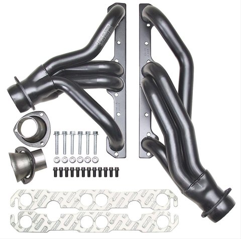 Hedman Elite Extreme-Duty Headers 63648 Headers, Extreme-Duty, Mid-Length, Steel, Black Ceramic Coated, Chevy, Small Block, Pair