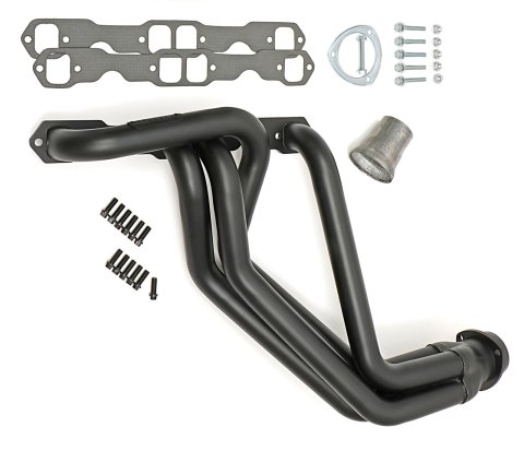 Hedman Elite Extreme-Duty Headers 63088 Headers, Extreme-Duty, Long Tube, Steel, Black Ceramic Coated, Chevy, GMC, Small Block, Pair