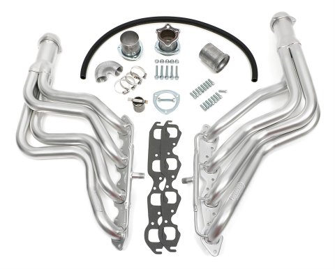 Hedman Elite Extreme-Duty Headers 61198 Headers, Extreme-Duty, Long Tube, Steel, Silver Ceramic Coated, Chevy, Pair