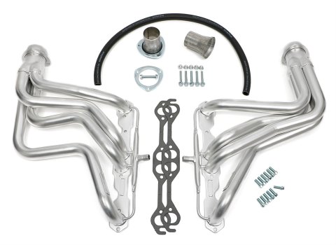 Hedman Elite Extreme-Duty Headers 61448 Headers, Extreme-Duty, Long Tube, Steel, Silver Ceramic Coated, Chevy, 5.7L, Pair
