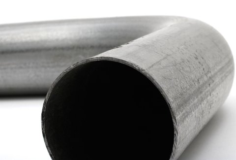 Hedman 90 Degree Mandrel Bends 2.25 Inch Steel Exhaust Pipe 29066 Tubing, Degree, Bend, 2 1/4 in. Diameter, 4.00 in. Radius, 16-Gauge, Steel, Aluminized, Each