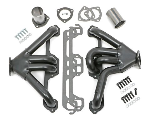Hedman Tight Tubes Street Rod Headers 78500 Headers, Rod, Block Hugger, Steel, Temporary Paint, Dodge, Plymouth, Small Block, Pair