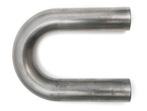 Hedman 180 Degree Mandrel Bends 2 Inch Steel Exhaust Pipe 29022 Tubing, Degree, Bend, in. Diameter, 3.00 in. Radius, 16-Gauge, Steel, Natural, Each