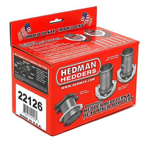 Hedman Oxygen Sensor Reducers with 3 Inch Outlet 22126 Header Reducer, Bung, 3-Bolt Flange, 3.00 in. Inlet, 3.00 in. Outlet, Stainless Steel, Natural, Each