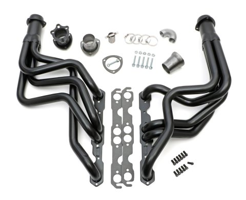 Hedman Street Headers 68297 Headers, Street, Long Tube, Steel, Temporary Paint, Chevy, Small Block, Pair
