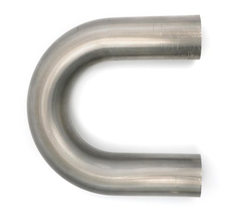 Hedman 180 Degree Mandrel Bends 1.5 Inch 304 Stainless Steel Exhaust Pipe 29044 Tubing, Degree, Bend, 1 1/2 in. Diameter, 2.00 in. Radius, 16-Gauge, Steel, Natural, Each
