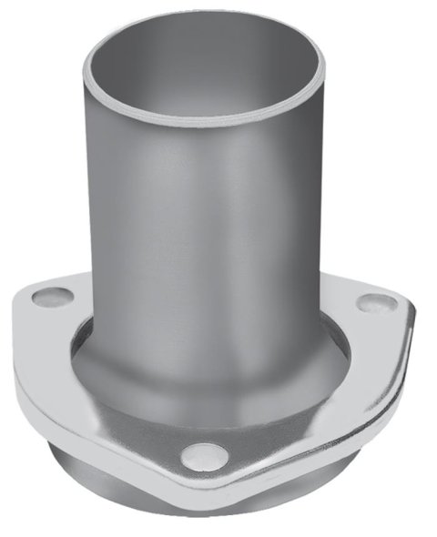 Hedman Header Reducers with 2.5 Inch Outlet 21104 Reducers, 3-Bolt Flange, 3.5 in. Inlet, in. Outlet, Steel, Natural, Pair
