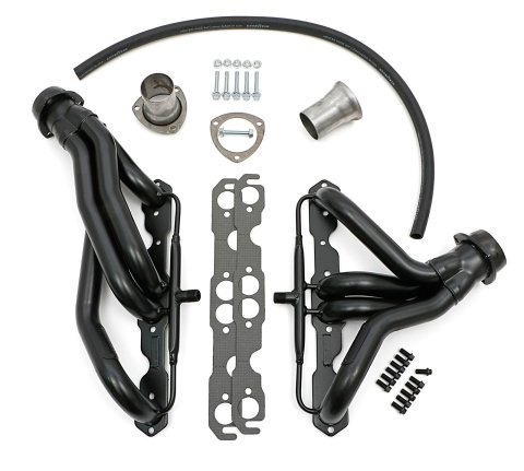 Hedman Street Headers 68641 Headers, Street, Mid-Length, Steel, Temporary Paint, Buick, Chevy, GMC, Oldsmobile, Pontiac, Small Block, Pair