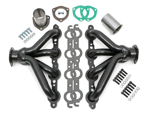 Hedman Traditional Block Hugger Headers for 1923-1949 STREET ROD - 68520 Headers, Traditional, Hugger, Steel, Temporary Paint, Small LS, Pair