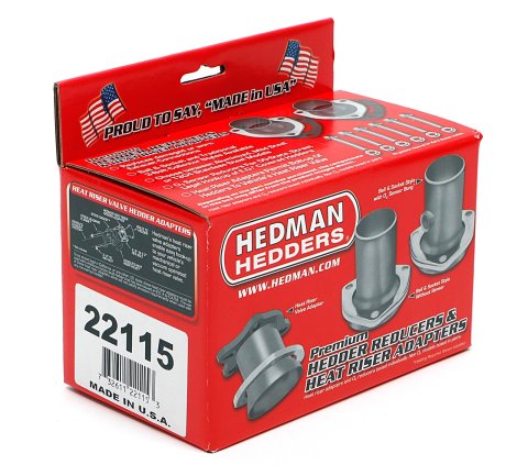 Hedman Header Reducers with 2.5 Inch Outlet 22115 Reducers, Stainless, Natural, Ball and Socket Flange, 3.0 in. Collector, in. Reducer Outlet, Pair