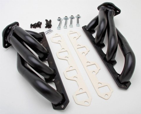 Hedman Street Headers 88603 Headers, Street, Shorty, Steel, Black Ceramic Coated, Ford, Pair