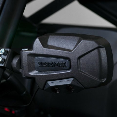 Seizmik Pursuit Night Vision Side View Mirrors 56-18088KIT Mirror, Pursuit, Cree LED, Pro-Fit/Profiled ROPS, Aluminum, Black, Can-Am, Polaris, Pair