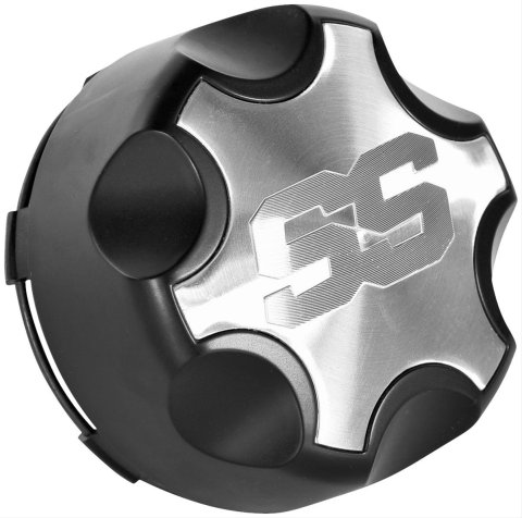 ITP Center Caps C156SS Cap, Snap-on, Closed, Aluminum, Silver/Black, Logo, Each
