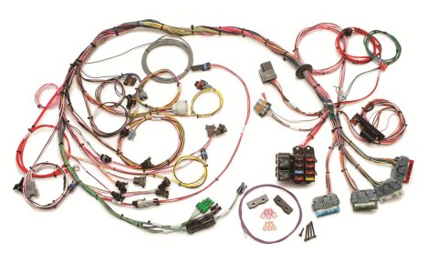Painless Performance Fuel Injection Harnesses 60502 Wiring Harness, Injection, GM, MFI, Front Mount Fuse Block, Spade Fuse, 4L60E Trans, Universal, Kit