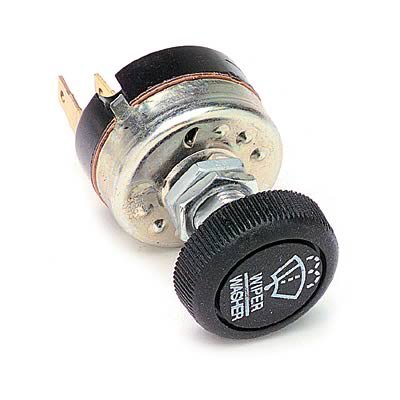 Painless Performance Universal Windshield Wiper Switches 80173 Switch, Rotary, Constant, Wiper, Plastic, Black, 6 Amps, Each
