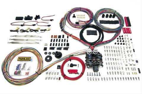 Painless Performance Pro Series Wiring Harnesses 10402 Harness, 23-Circuit, Dash Key, Firewall Grommet Style, Front Fuse Block, LED Blade Fuses, Standard Harness, Universal, Kit
