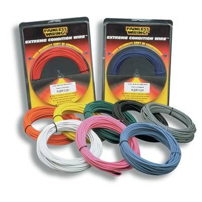 Painless Performance Extreme Condition Bulk Wire 70701 Electrical Wire, Condition, 10-Gauge, 25 ft. Long, Black, Each