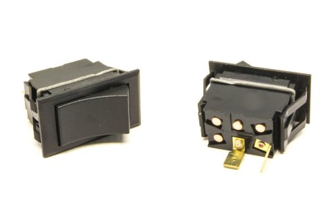 Painless Performance Replacement Rocker Switches 80400 Switch, Rocker, Replacement, Momentary, Ignition, Plastic, Black, 30 Amps, Each