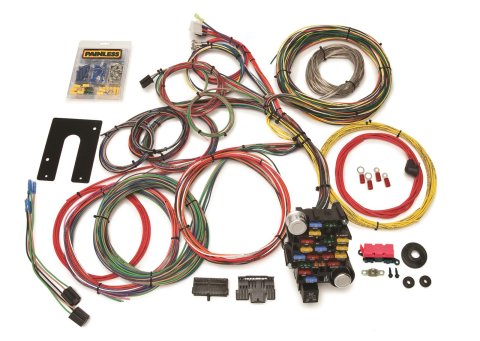 Painless Performance 28-Circuit Universal Harnesses 10201 Wiring Harness, 28-Circuit, GM Column, Front Mount Fuse Block, Spade Fuse, Universal, Kit