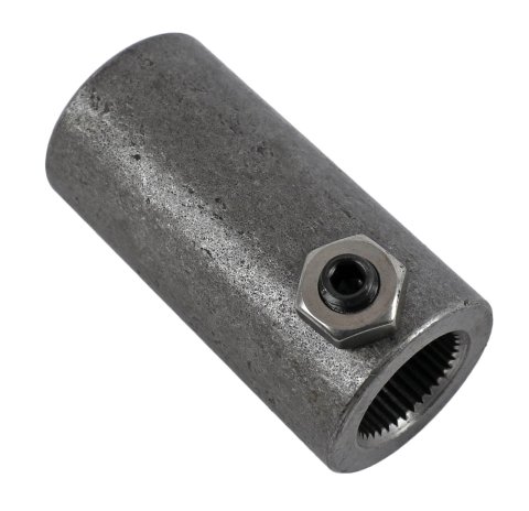 Borgeson Universal Steering Shaft Couplers 311800 Coupler, Steel, 5/8 in. 36-Spline, 3/4 in. Smooth Bore, Each
